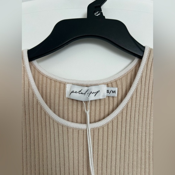 Petal & Pup x Georgie Stevenson Teoni Beige Midi Dress size small / medium NWT - Picture 8 of 12